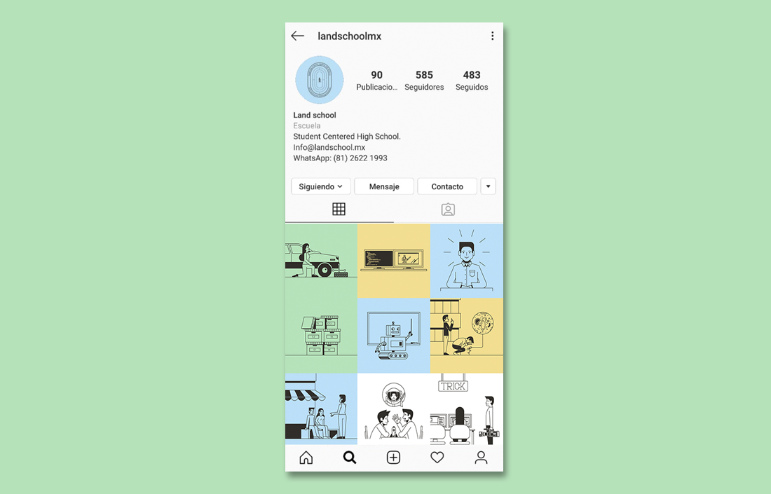 Diseño Web para Land School